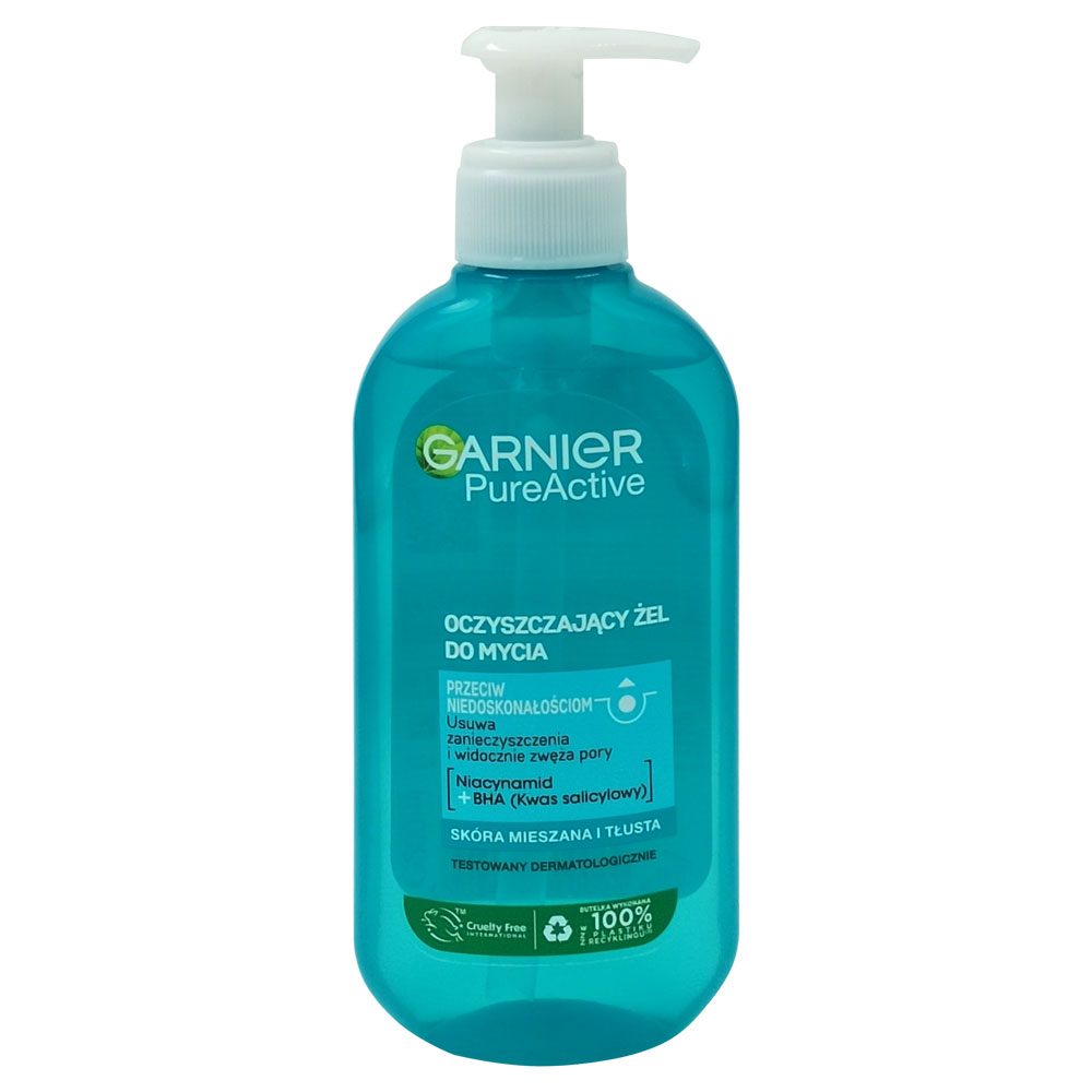 Gel, Garnier, Curatare Fata 200 ml Niacinamide, Acid Salicilic