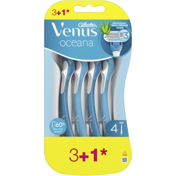 Aparat de Ras, GILLETTE, Venus 3 Oceana, Set 4 Bucati