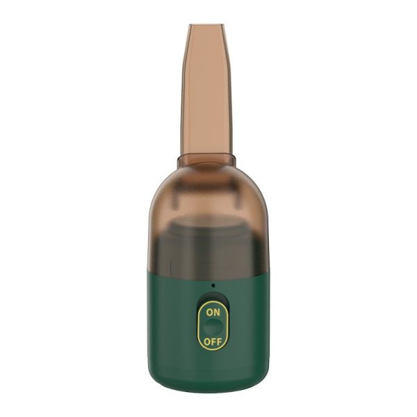 Aspirator Portabil pentru Automobil, Flippy, Aspirator mic fara Fir, pentru Casa si Masina, incarcare USB, 2 in 1, 16.3x6 cm, Verde