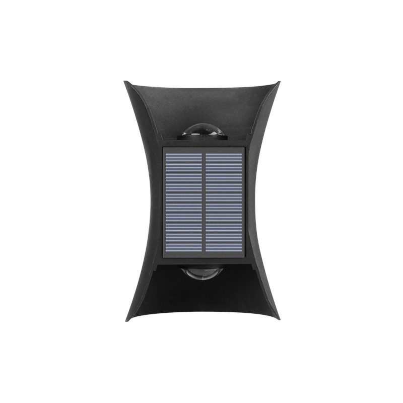 Lampa solara LED bidirectionala bicolora Flippy, comutator culoare led, IP65, rezistent la apa, baterie 1.5 V, 400mah, 2 LED-uri, 13.5 x 9 cm, material ABS, multicolor