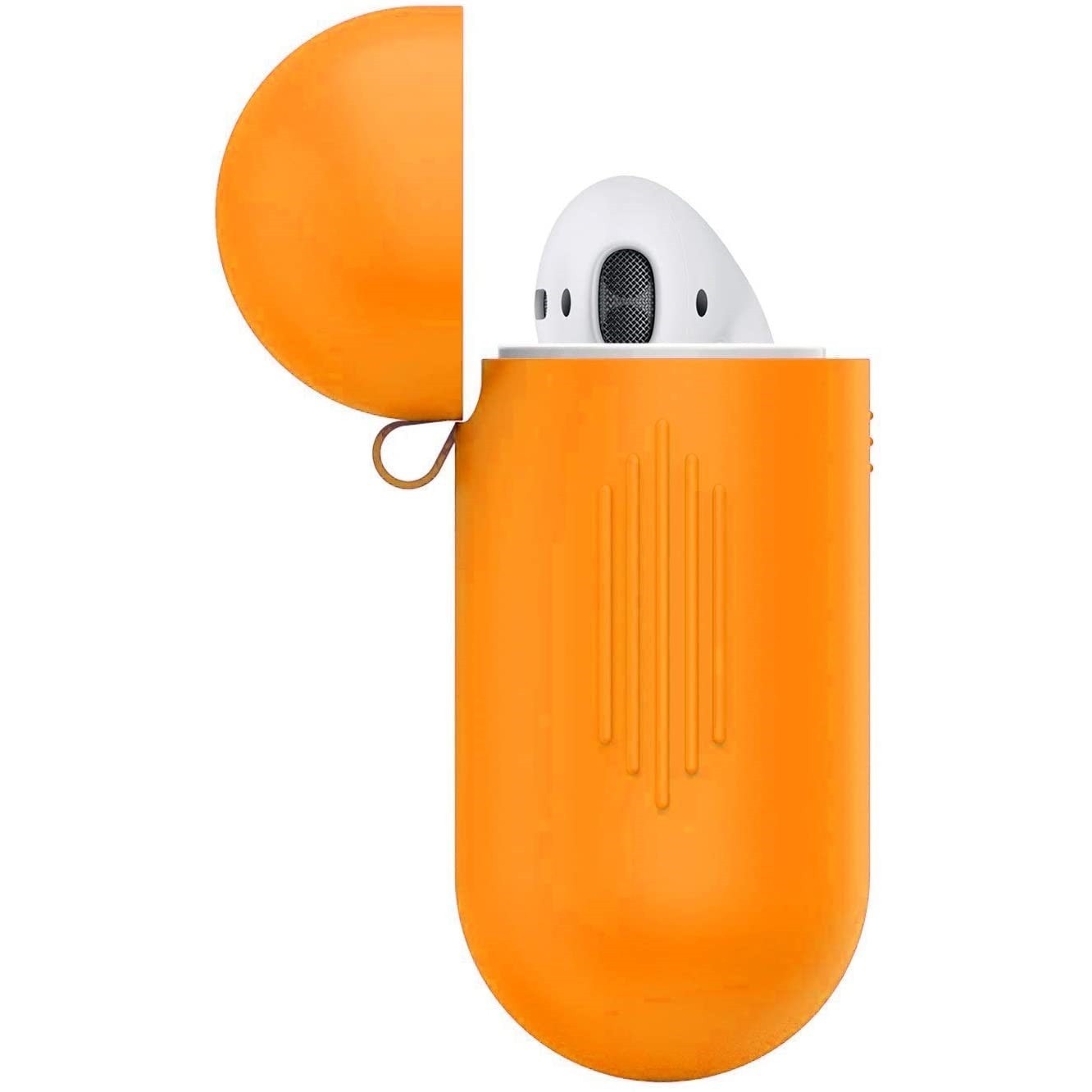 Husa AirPods cu Inel Prindere Portocaliu - Image 3