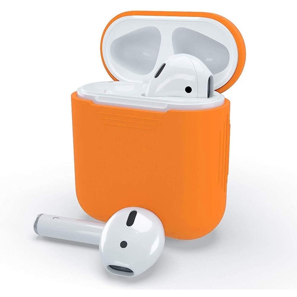 Husa AirPods cu Inel Prindere Portocaliu - Image 4