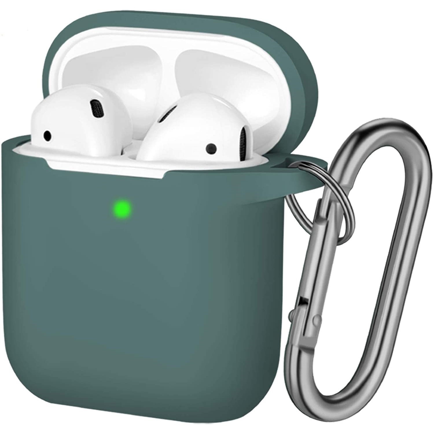 Husa AirPods cu Inel Prindere Verde Inchis - Image 2
