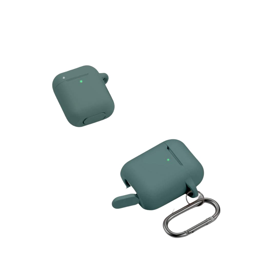 Husa AirPods cu Inel Prindere Verde Inchis - Image 3