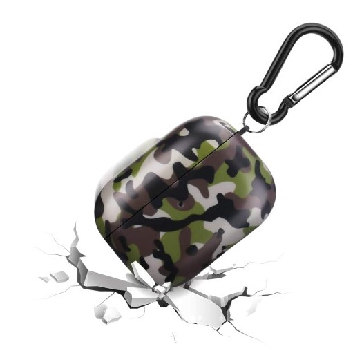 Husa AirPods Pro cu Inel Prindere Camuflaj - Image 3