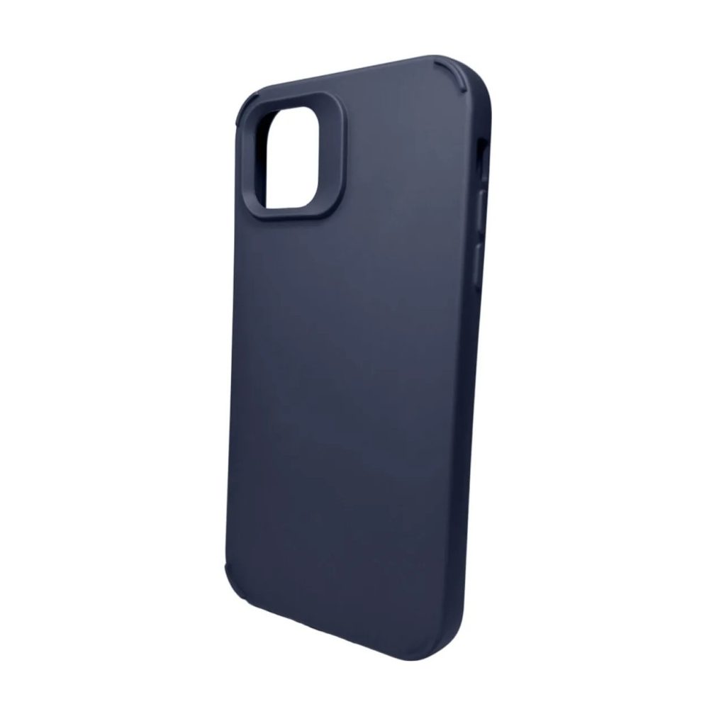Husa Apple iPhone 14 Pro Max, Flippy, din Silicon Lichid, Interior din Microfibra, Lentile Fosforescente de Protectie Camera, Anti Amprenta, Rezistenta la Socuri, Albastru Marin