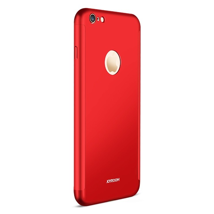 Husa Apple iPhone 6/6S 6 Joyroom (Fata + Spate) Rosu + Folie de protectie - Image 3