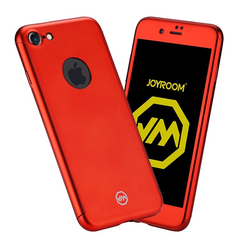 Husa Apple iPhone 6/6S 6 Joyroom (Fata + Spate) Rosu + Folie de protectie - Image 7