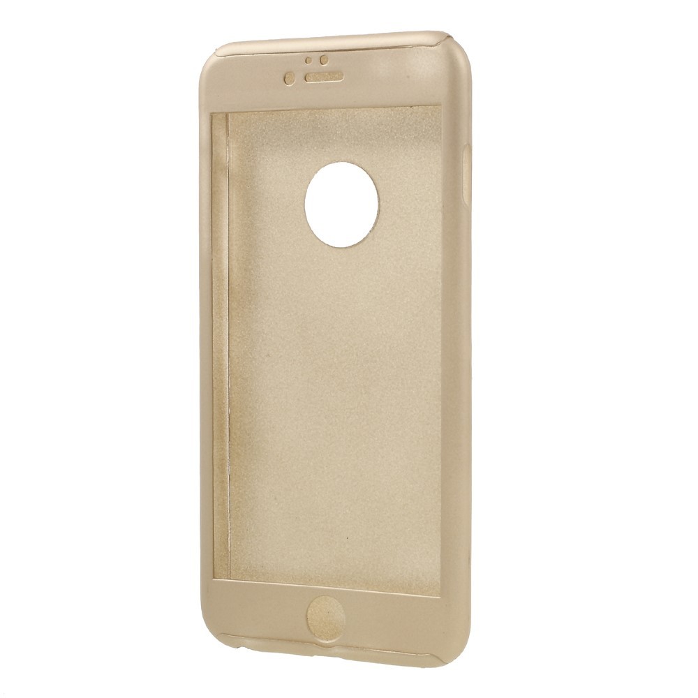 Husa Apple iPhone 6/6S Full Cover 360 Auriu + Folie de protectie - Image 3