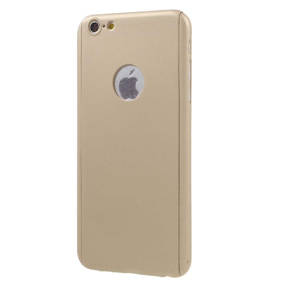 Husa Apple iPhone 6/6S Full Cover 360 Auriu + Folie de protectie - Image 5