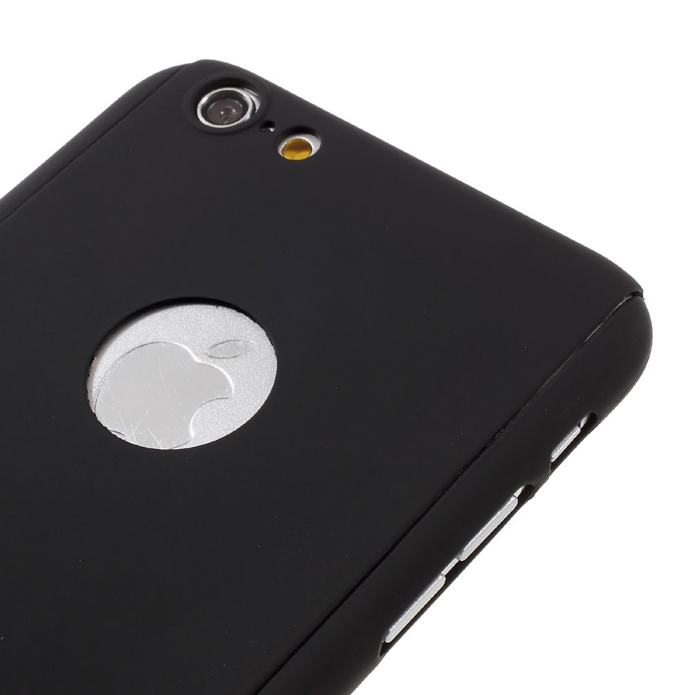 Husa Apple iPhone 6/6S Full Cover 360 Negru + Folie de protectie - Image 5