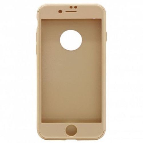 Husa Apple iPhone 6/6S IPAKY Full Cover 360 Auriu + Folie Cadou - Image 8