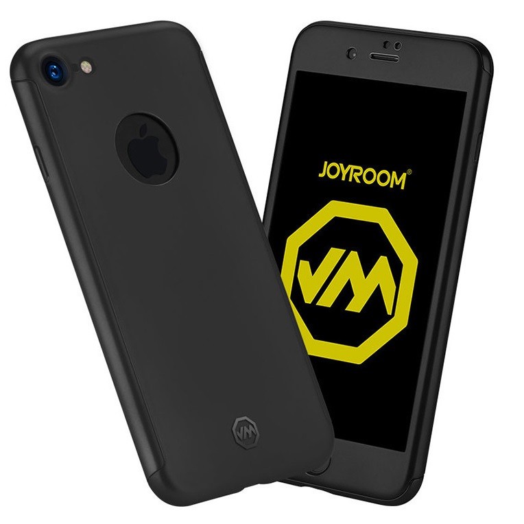 Husa Apple iPhone 6+/6S+ Joyroom (Fata + Spate) Negru + Folie de protectie - Image 5