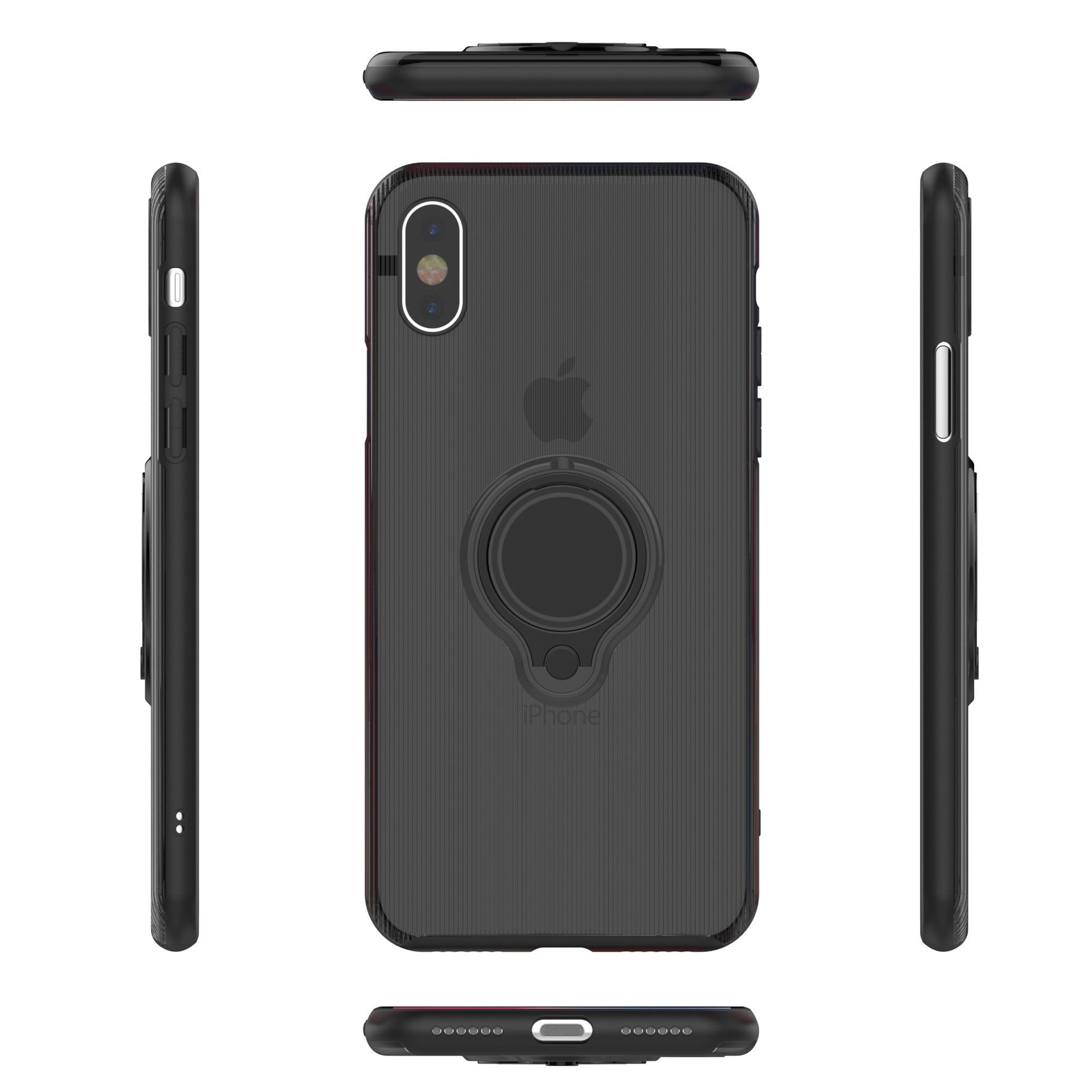Husa Apple iPhone 7 Armor Ring cu inel magnetic Negru - Image 2