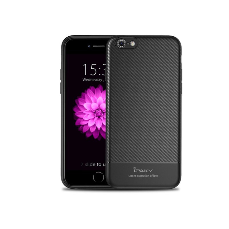 Husa Apple iPhone 8 IPAKY Carbon Fiber Negru - Image 3