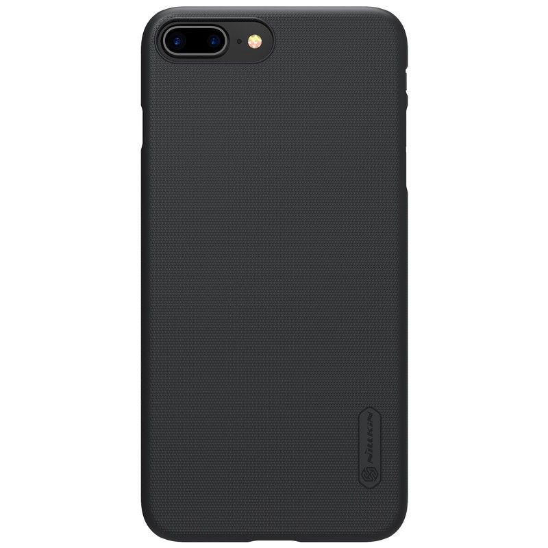 Husa Apple iPhone 8 Plus Nillkin Frosted Shield Negru + Folie de protectie - Image 3