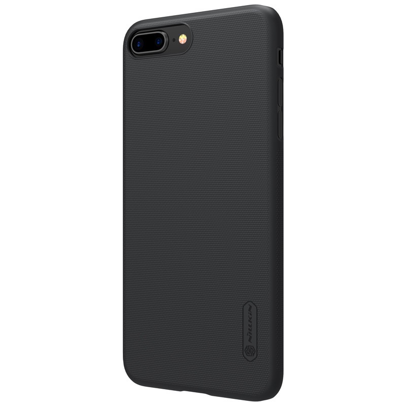 Husa Apple iPhone 8 Plus Nillkin Frosted Shield Negru + Folie de protectie - Image 4