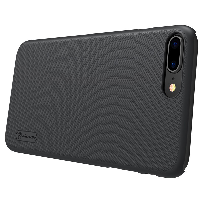 Husa Apple iPhone 8 Plus Nillkin Frosted Shield Negru + Folie de protectie - Image 6