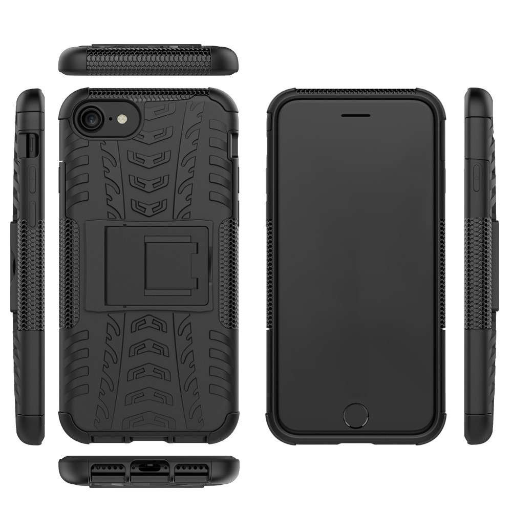 Husa compatibila cu Huawei P Smart 2020 Defender Model 3 cu Suport, Negru - Image 2