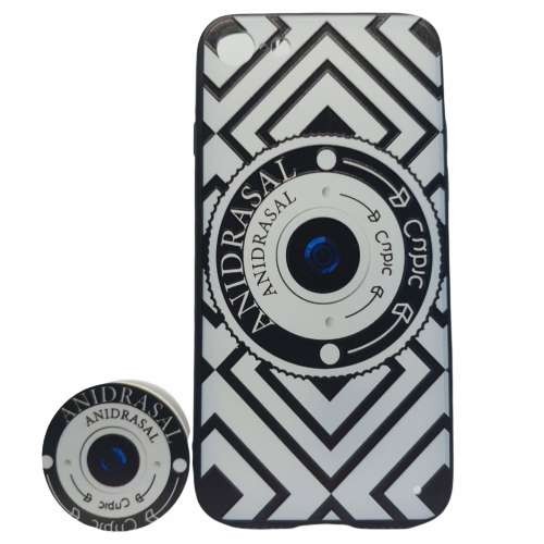 Husa Apple iPhone XR Multicolor Model Camera Foto + Popsocket inclus - Image 2