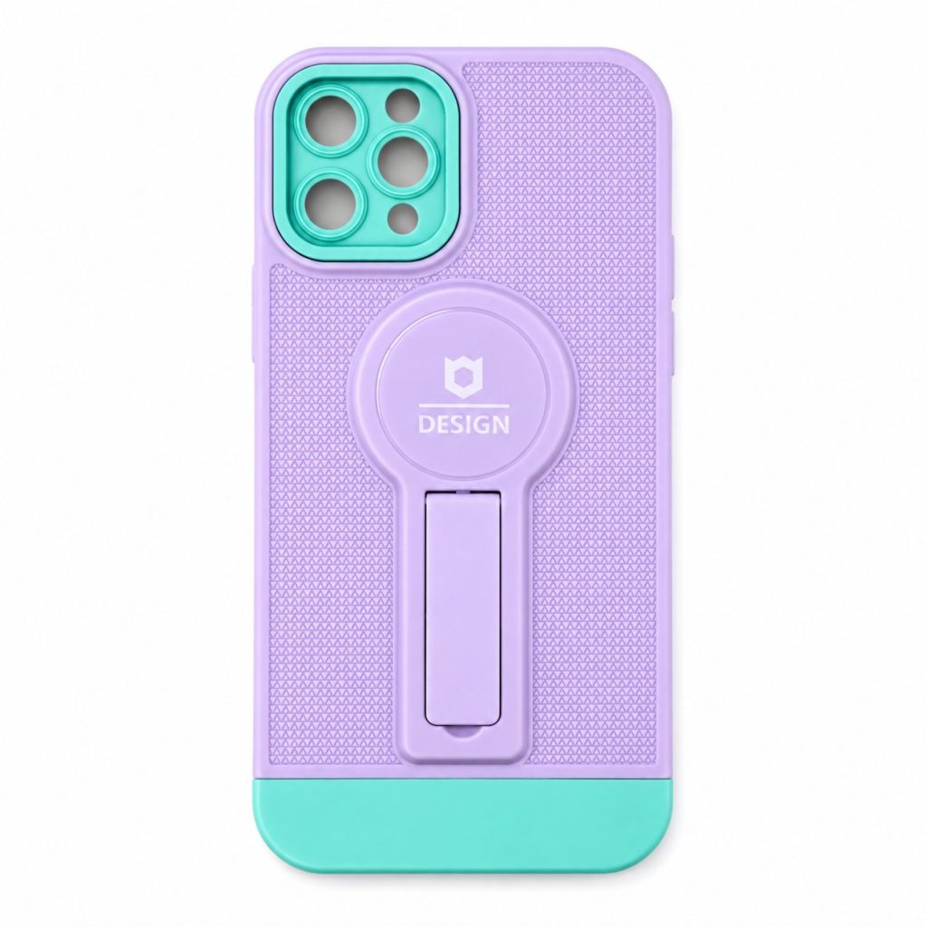 Husa Armor Design cu Stand pentru Apple iPhone 11 Pro, Mov/Albastru, Suport Auto Magnetic, Wireless Charge, Protectie Antisoc, Flippy