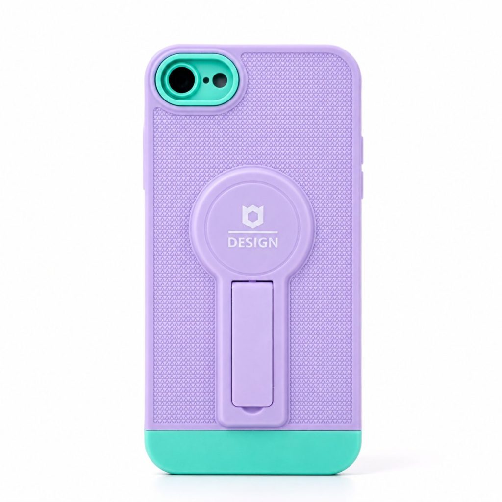 Husa Armor Design cu Stand pentru Apple iPhone 7/8G/SE2, Mov/Albastru, Suport Auto Magnetic, Wireless Charge, Protectie Antisoc, Flippy