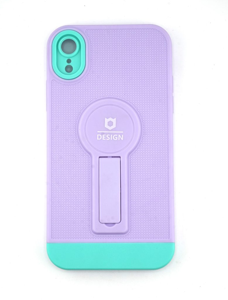 Husa Armor Design cu Stand pentru Apple iPhone XR, Mov/Albastru, Suport Auto Magnetic, Wireless Charge, Protectie Antisoc, Flippy