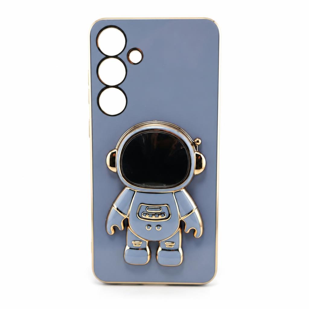 Husa de Protectie 2 in 1, Flippy, Husa de Protectie pentru Samsung Galaxy A15/A15 5G, Model Astronaut cu Suport, din TPU, Albastru