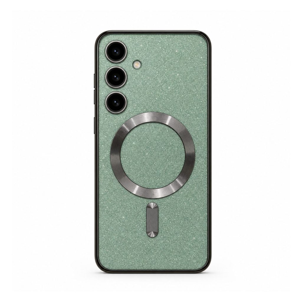 Husa de Protectie 2 in 1, Flippy, Husa pentru Samsung Galaxy S24,ge, din TPU, Magnetica, cu Protectie Lentila, Verde