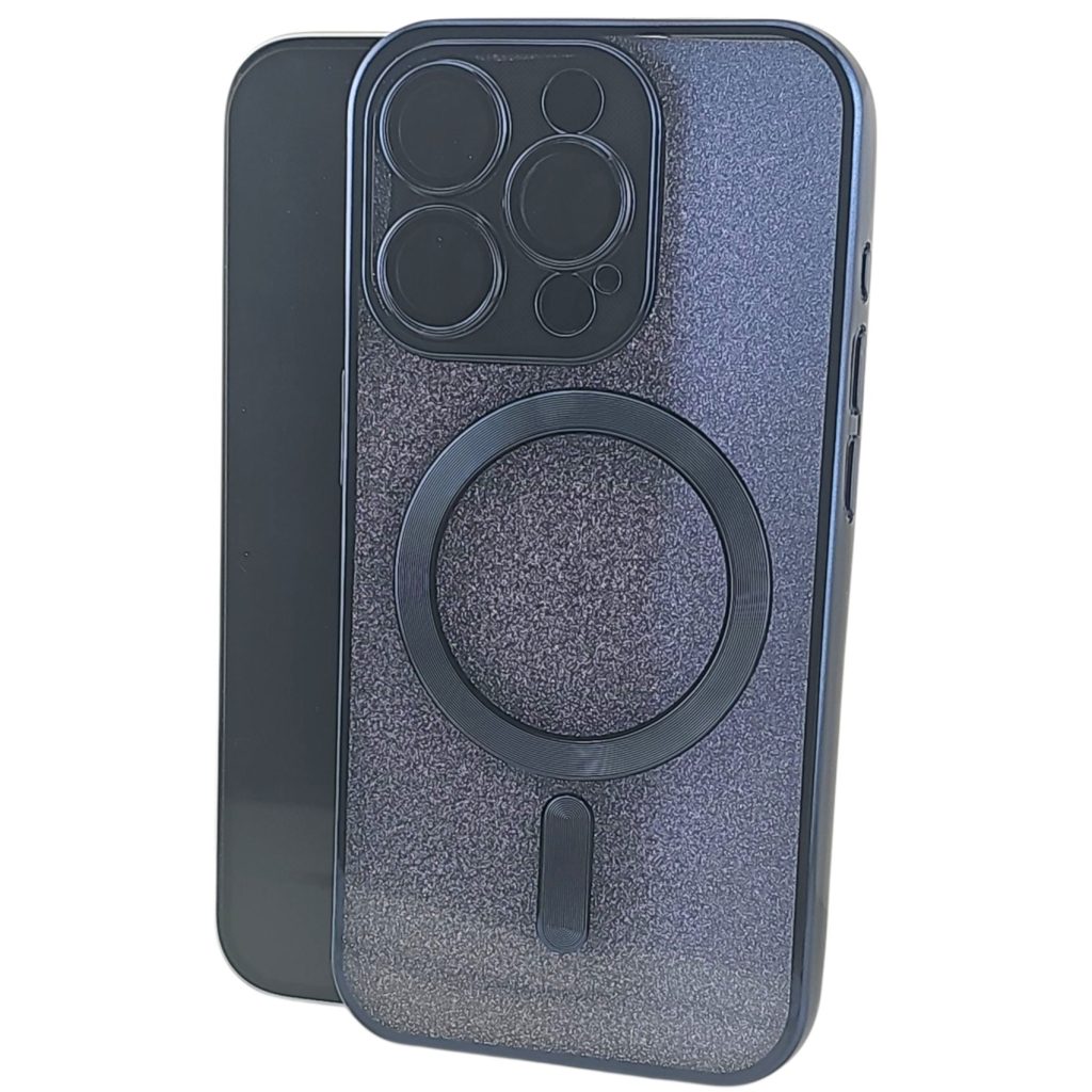 Husa de Protectie 2 in 1, Flippy, pentru Apple iPhone 14 Pro, Compatibila MagSafe, Magnetica, cu Protectie Lentila, din TPU, Albastru Marin