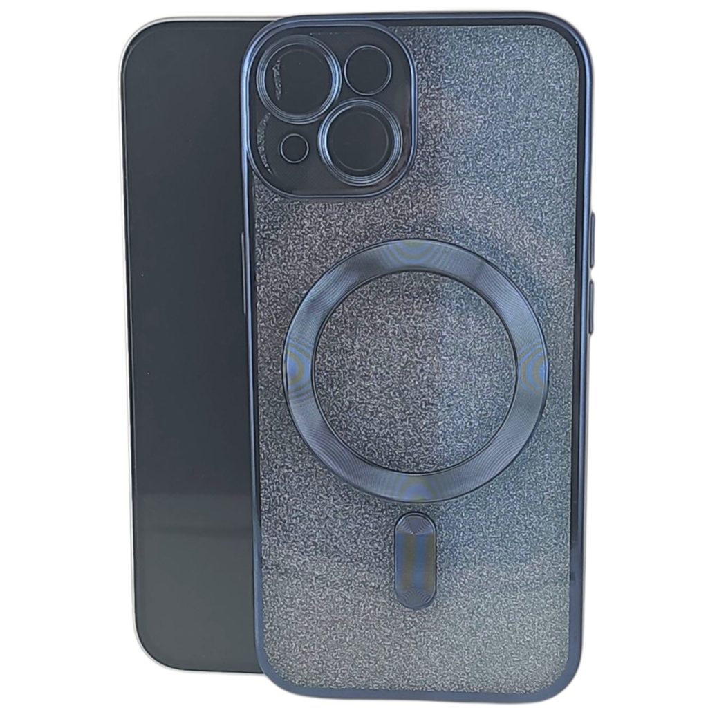 Husa de Protectie 2 in 1, Flippy, pentru Apple iPhone 15, Compatibila MagSafe, Magnetica, cu Protectie Lentila, din TPU, Albastru Marin