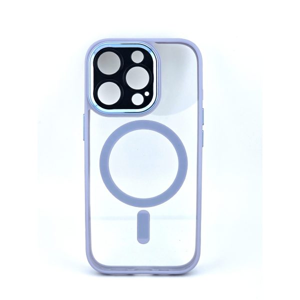 Husa de Protectie Compatibil cu iPhone 16 Pro Max, Flippy, Incarcare Wireless, Tehnologie Magsafe, Carcasa din TPU/ PC, Protectie Camera, Antisoc, Antizgariere, Mov(lila) - Transparent