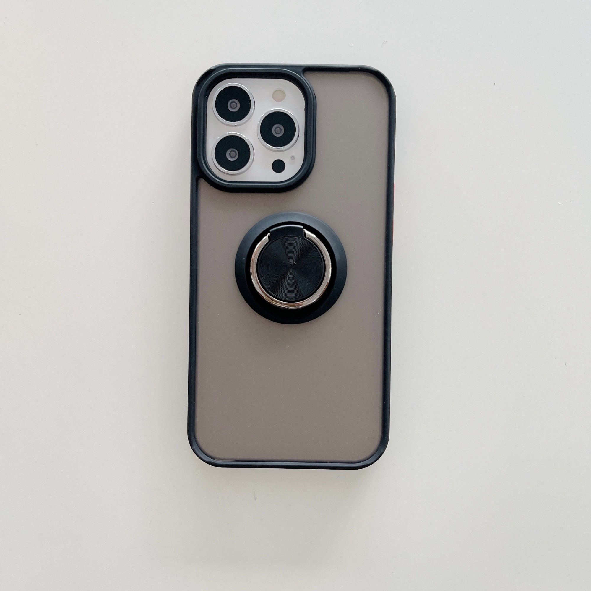 Husa de protectie Flippy compatibila cu Apple iPhone 13 Mini,Defender cu prindere inel,Negru - Image 3
