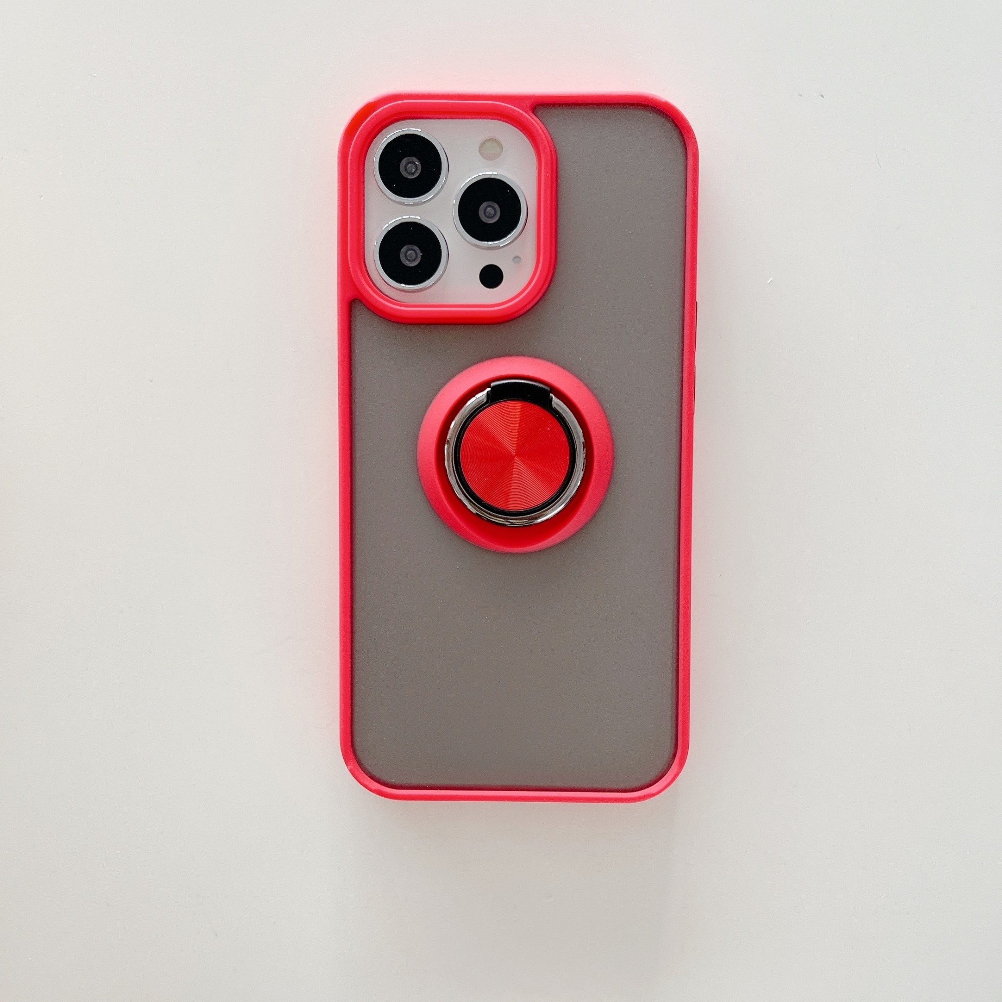 Husa de protectie Flippy compatibila cu Apple iPhone 13 Mini,Defender cu prindere inel,Rosu - Image 3