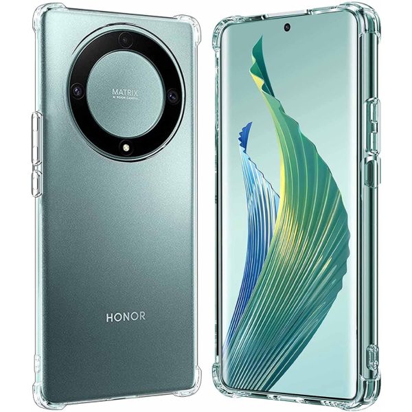 Husa de Protectie, Flippy, Compatibila cu Honor Magic 5 Pro, TPU Antisoc, Protectie Colturi, 1.5 mm Transparent