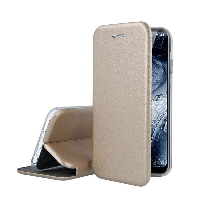 Husa de protectie Flippy compatibila cu Huawei P40 Lite 5G/ Nova 7SE Magnet Book Case Auriu - Image 3