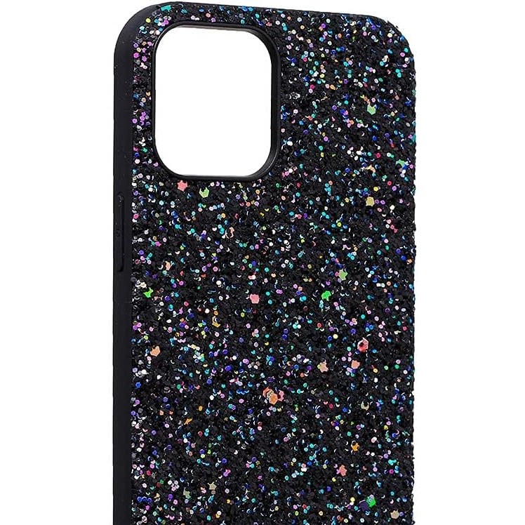 Husa de Protectie, Flippy, pentru Apple iPhone SE 2020, Sclipici, TPU, Negru