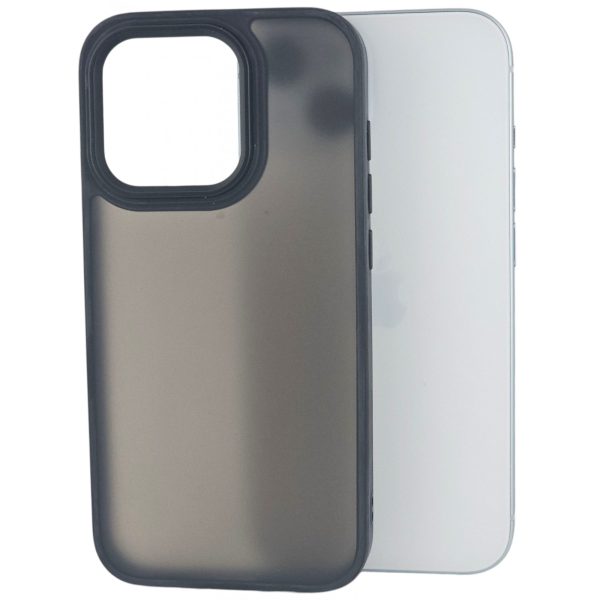 Husa de Protectie, Flippy, pentru iPhone 15 Pro Max, Satin Matte, din PC, Negru