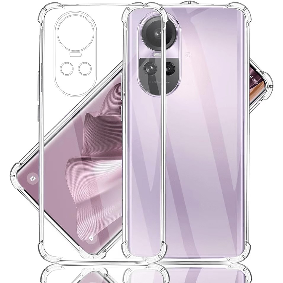 Husa de Protectie, Flippy, pentru Oppo Reno 10, TPU Protect Plus, cu Dust Plug, Transparent