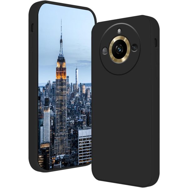 Husa de Protectie, Flippy, pentru Realme 11 Pro Plus, Liquid Silicone, cu Microfibra pe Interior, Protectie Antisoc, Compatibil Incarcare Wireless, Negru