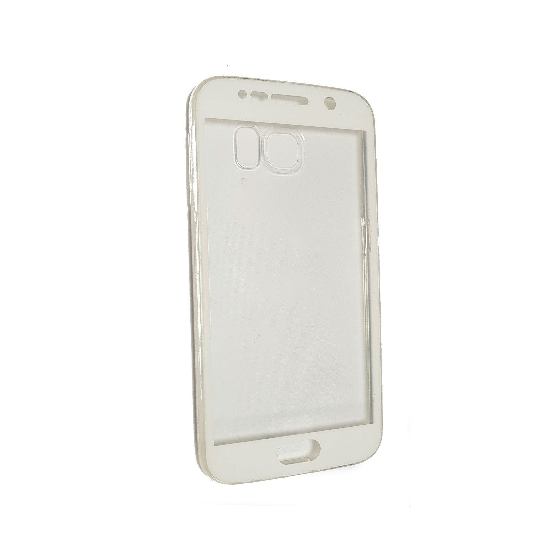 Husa de protectie Flippy® pentru Samsung A3 2017 Full Tpu 360 V2 Transparent cu margini albe - Image 2