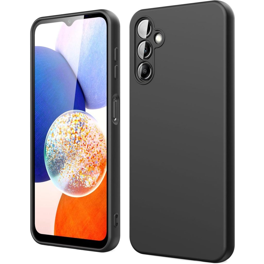Husa de Protectie, Flippy, pentru Samsung Galaxy A15, Liquid Silicone, cu Microfibra pe Interior, Protectie Antisoc, Compatibil Incarcare Wireless, Negru