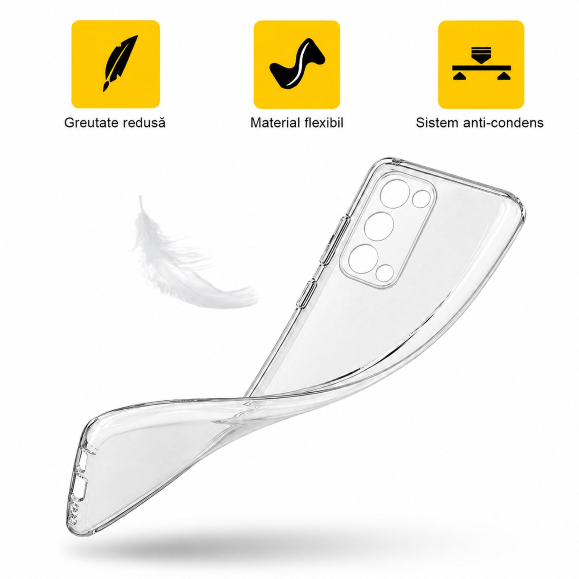 Husa de Protectie, Flippy, pentru Samsung S20, TPU 1.0 mm, Transparent - Image 4