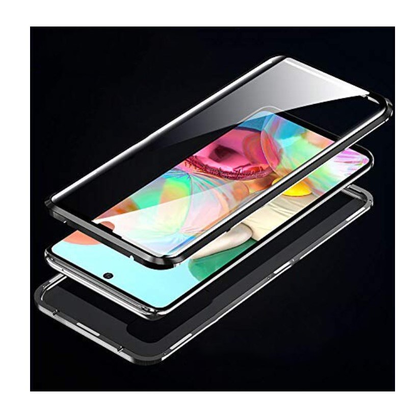 Husa de protectie Magnetic 360, Folie sticla inclusa, pentru Apple iPhone 7 Plus, Negru - Image 2