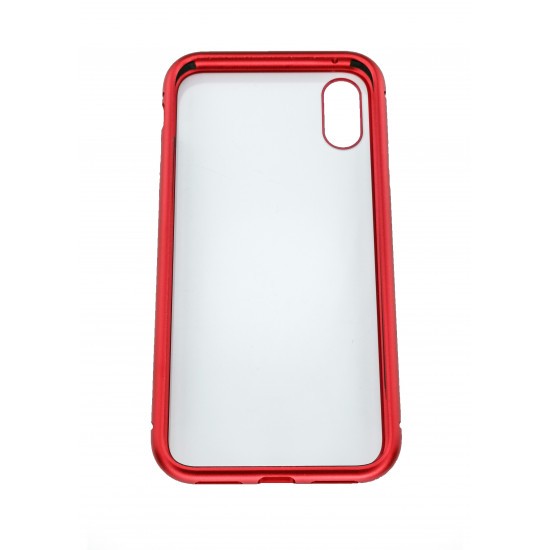 Husa de protectie Magnetic 360 pentru Apple iPhone XS Max, Rosu - Image 4