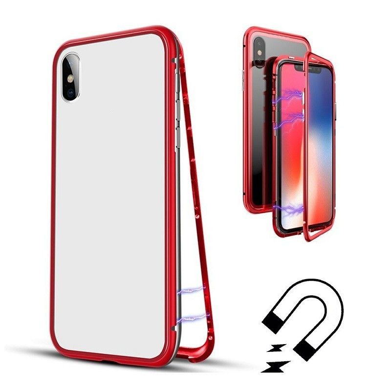 Husa de protectie Magnetic 360 pentru Apple iPhone XS Max, Rosu - Image 5