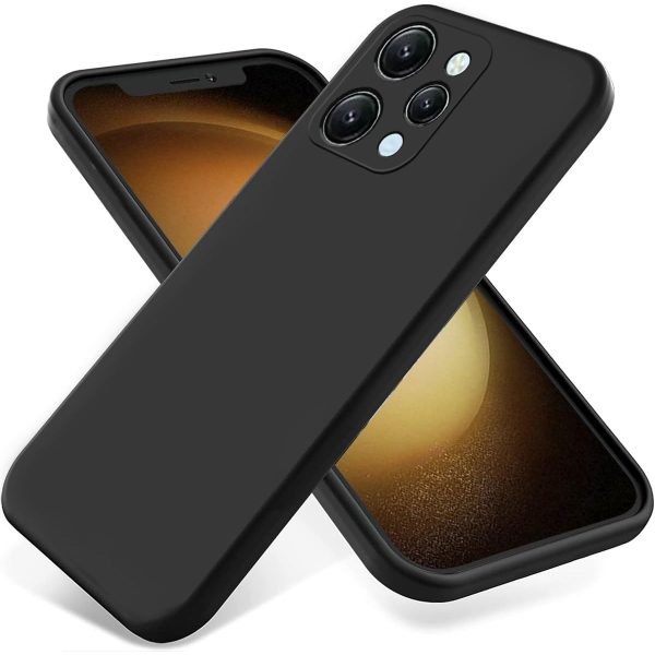 Husa de Protectie Matte TPU, Flippy, pentru Xiaomi Redmi 12 Pro, Protectie Camera, Antisoc, Antizgariere, Antialunecare, Acoperire Completa, Negru