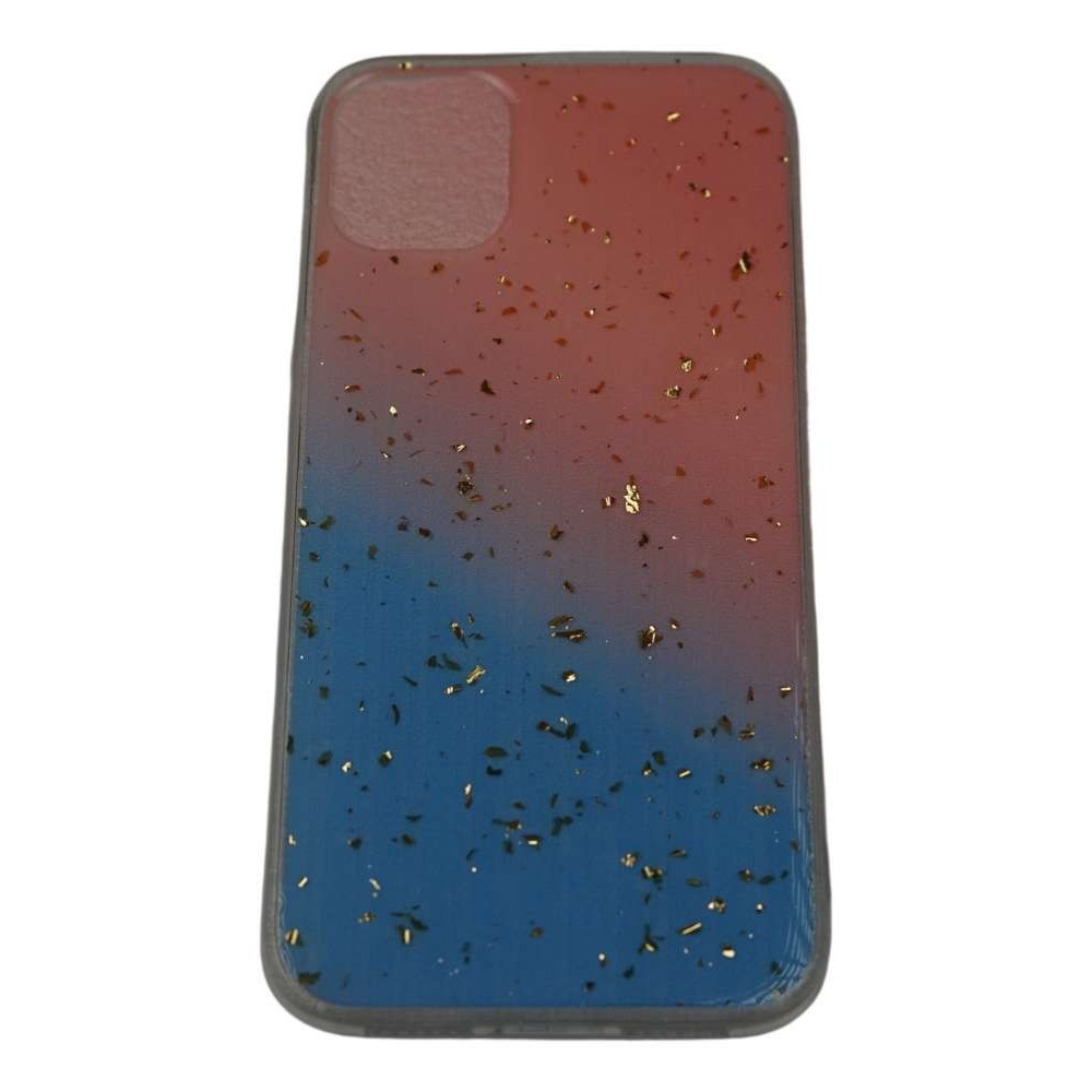 Husa de protectie pentru Apple iPhone SE 2020 Luxury Glitter Gradient Roz Albastru - Image 2