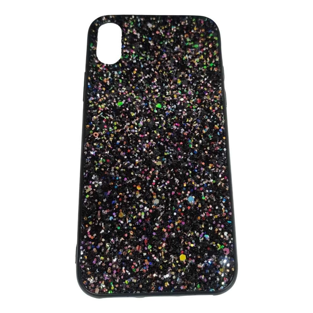 Husa de protectie pentru Apple iPhone X/XS Sparkling Glitter TPU Negru - Image 2
