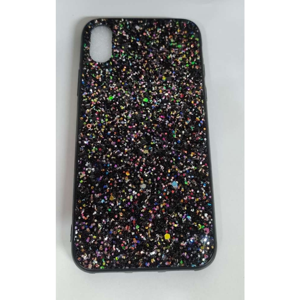 Husa de protectie pentru Apple iPhone X/XS Sparkling Glitter TPU Negru